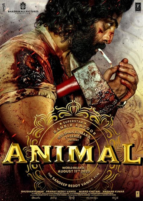 Animal Hindi Movie 2023: Check out the latest news about Ranbir Kapoor's Animal movie, and its story, cast & crew, release date, photos, review, box office collections, and much more only on ... 